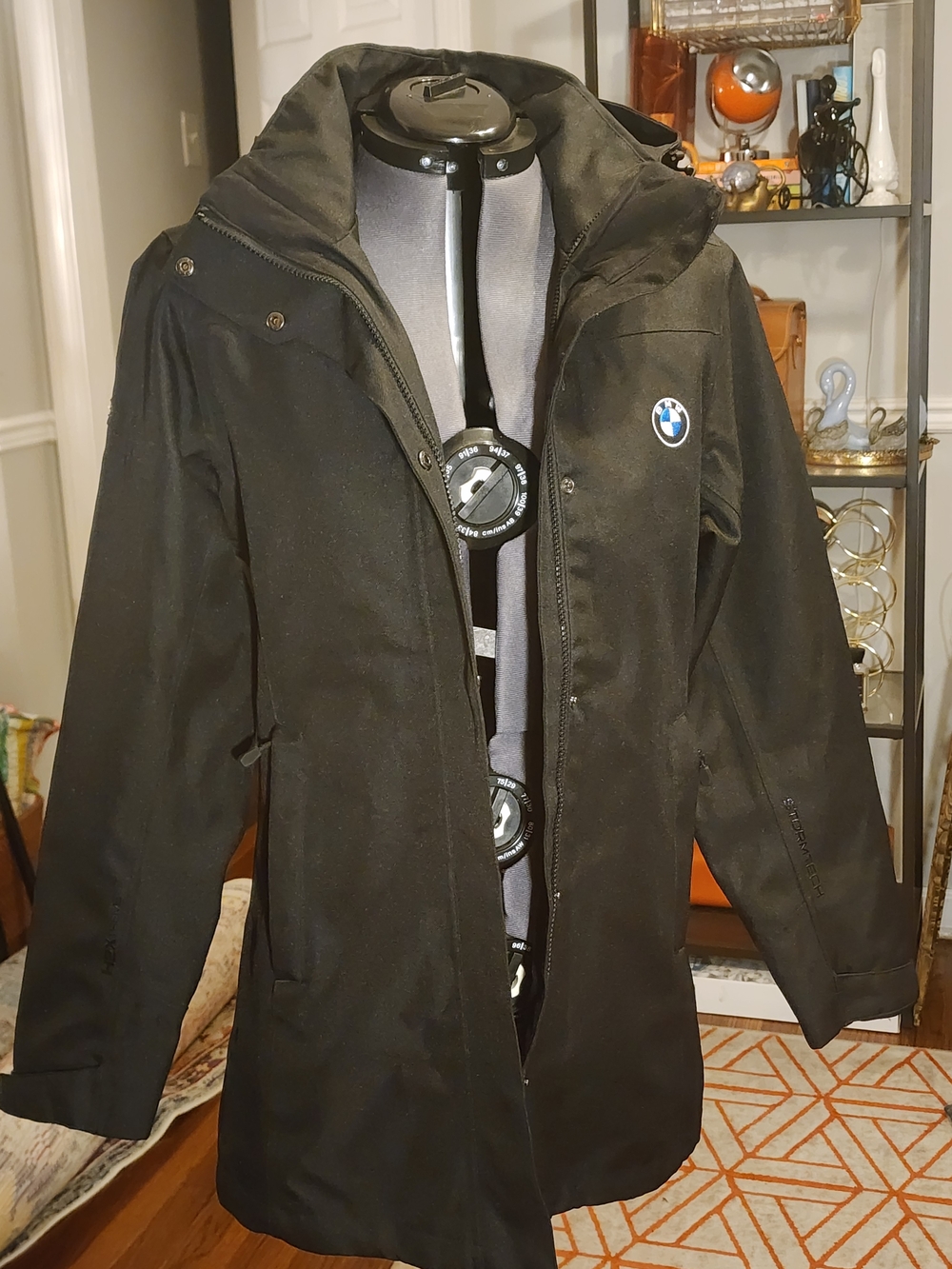 Stormtech Womens BMW Black Softshell Coat - Waterproof Zip Jacket